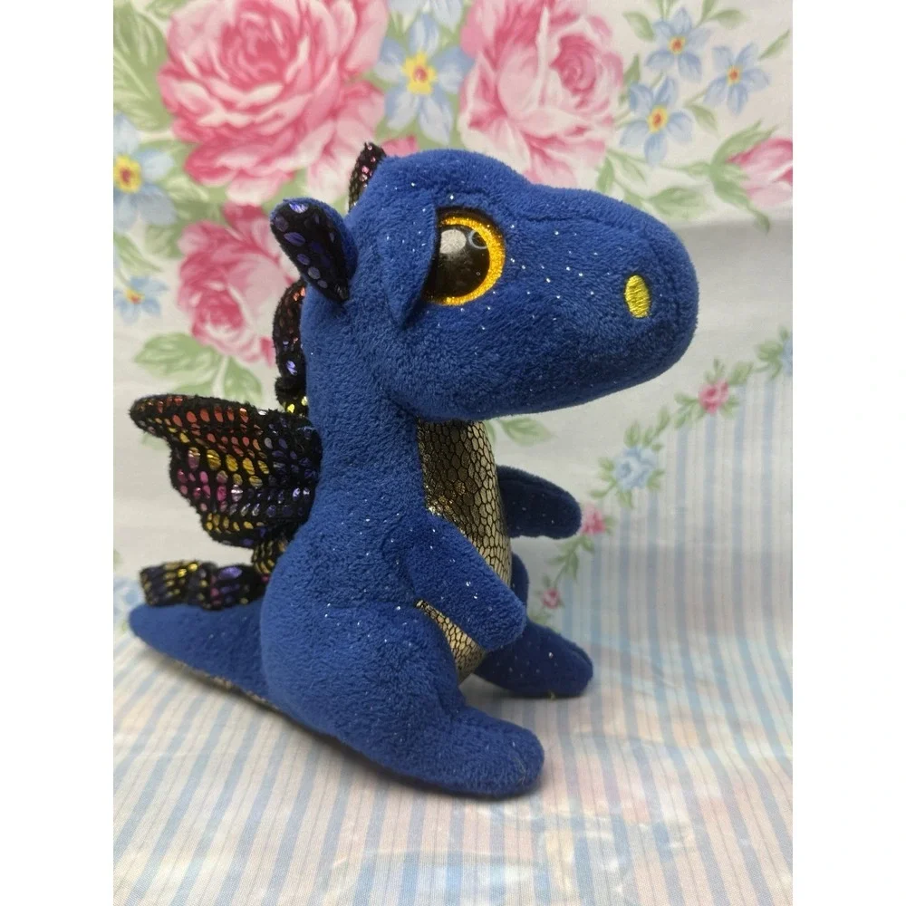 TY Beanie Boo Saffire Blue Dragon 6